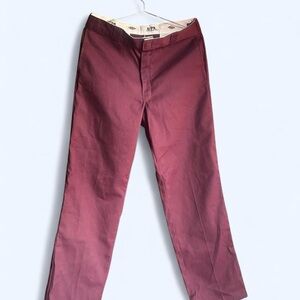 Men's Burgundy Pants